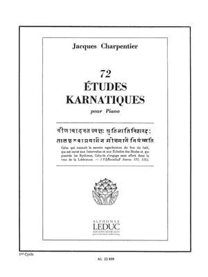 Jacques Charpentier: 72 Études Karnatiques Cycle 01