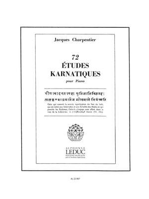 Jacques Charpentier: 73 Études Karnatiques Cycle 03