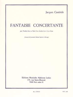 Jacques Castérède: Fantaisie Concertante pour trombone basse et piano