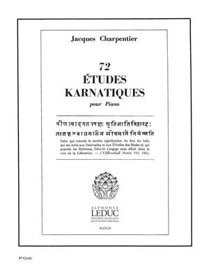 Jacques Charpentier: 73 Études Karnatiques Cycle 04