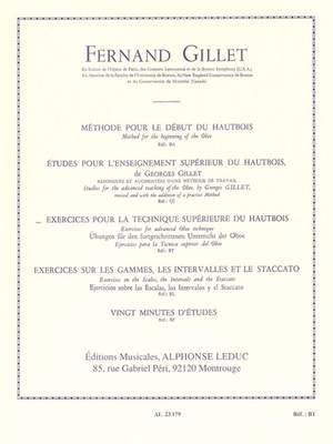 Ferdinand Gillet: Exercises For Advanced Oboe Technique