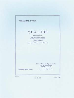 Pierre-Max Dubois: Quatuor