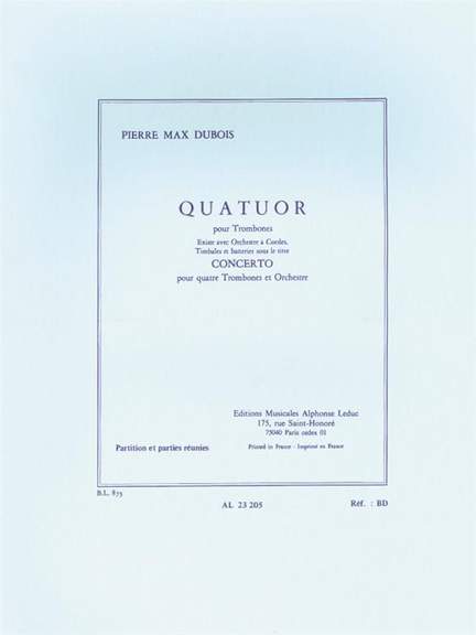 Pierre-Max Dubois: Quatuor