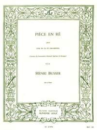 Henri Büsser: Piece En Re -Cor Et Orch
