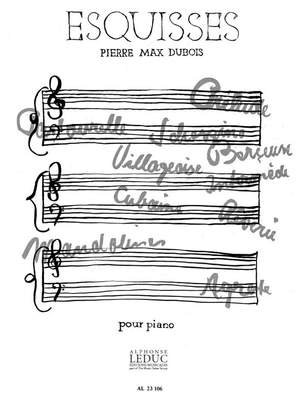 Pierre-Max Dubois: Esquisses, 10 Pièces
