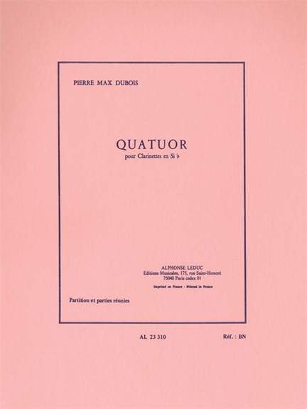 Dubois: Quartuor