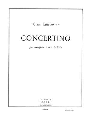 Krumlovsky: Concertino -Saxo Et Orchestre