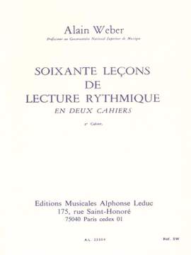 Alain Weber: 60 Leçons De Lecture Rythmique Vol.2