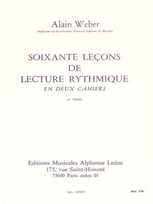 Alain Weber: 60 Leçons De Lecture Rythmique Vol.2