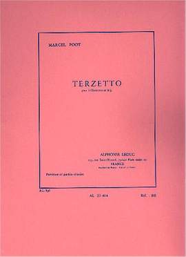 Marcel Poot: Trio For 3 Clarinets