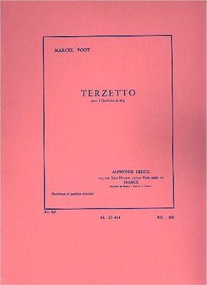 Marcel Poot: Trio For 3 Clarinets