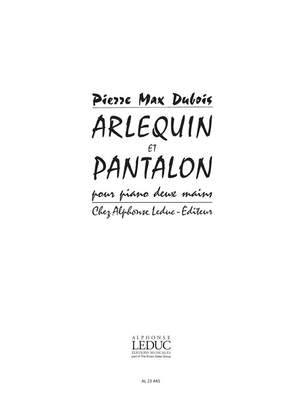 Pierre-Max Dubois: Arlequin et Pantalon