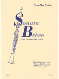 Pierre-Max Dubois: Sonata Brève For Clarinet Solo