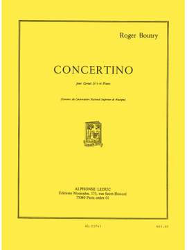 Roger Boutry: Concertino pour cornet en si bémol et piano