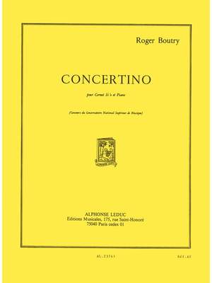 Roger Boutry: Concertino pour cornet en si bémol et piano