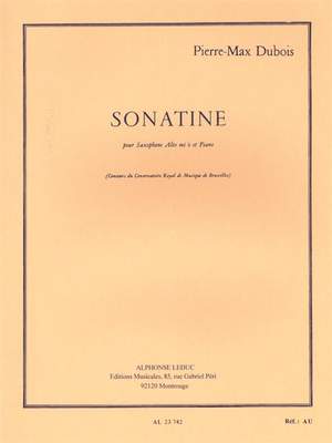 Pierre-Max Dubois: Sonatine For Alto Saxophone And Piano