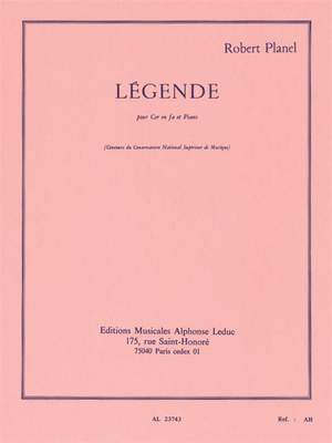 Robert Planel: Legende Cor En Fa Et Piano