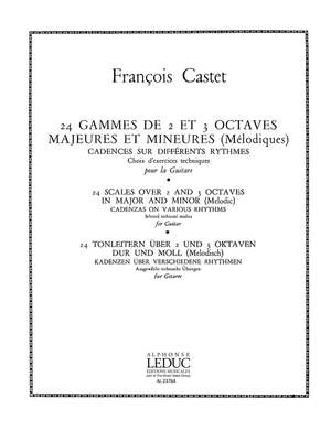 François Castet: 24 Gammes de 2 et 3 Octaves majeures et mineures