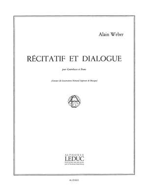 A. Weber: Récitatif et Dialogue
