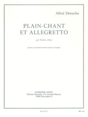 Alfred Desenclos: Plain-Chant Et Allegretto