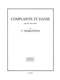 Ivan Markovitch: Complainte Et Danse