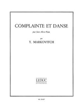 Ivan Markovitch: Complainte Et Danse