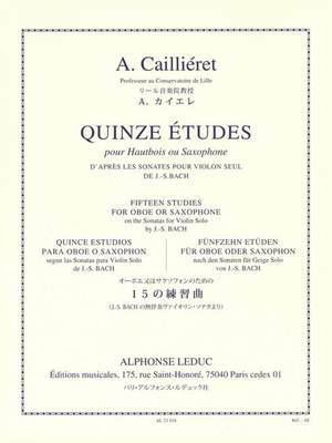 André Cailliéret: 15 Études pour Hautbois ou Saxophone