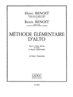 Henri Benoît_Renée Benoît: Méthode élémentaire d'alto Vol. 1