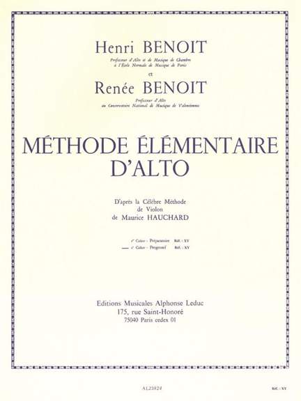 Henri Benoît_Renée Benoît: Méthode élémentaire d'alto Vol. 2