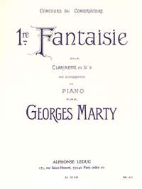 Georges Eugène Marty: Fantaisie No.1 For Clarinet And Piano