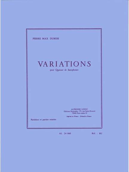 Pierre-Max Dubois: Variations