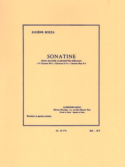 Eugène Bozza: Sonatina