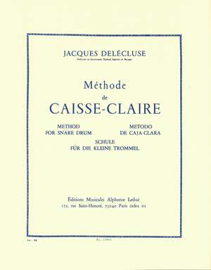 Jacques Delécluse: Méthode de Caisse Claire