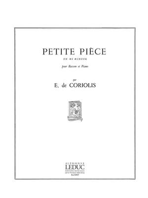 Emmanuel de Coriolis: Petite Piece En Mi Mineur
