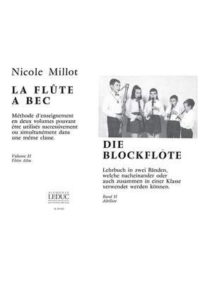 Nicole Millot: Nicole Millot: La Flûte a Bec Vol.2: Alto