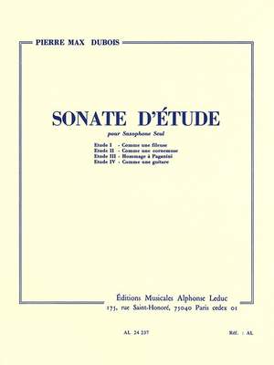 Pierre-Max Dubois: Sonate d'Etude