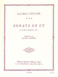 Jean-Marie Leclair: Sonata en Ut pour deux saxophones seuls