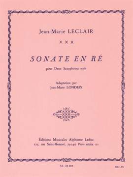 Leclair: Sonate En Re
