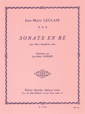 Leclair: Sonate En Re