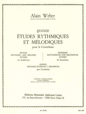 Alain Weber: Quinze Études Rythmiques et Mélodiques