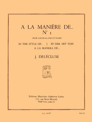 Jacques Delécluse: A La Maniere De N01