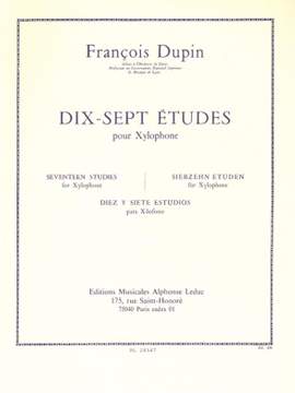 François Dupin: 17 Études pour Xylophone