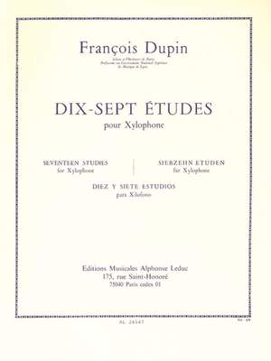 François Dupin: 17 Études pour Xylophone