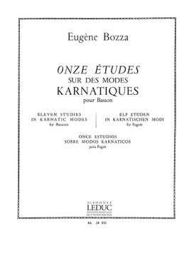Eugène Bozza: 11 Etudes sur des Môdes karnatiques