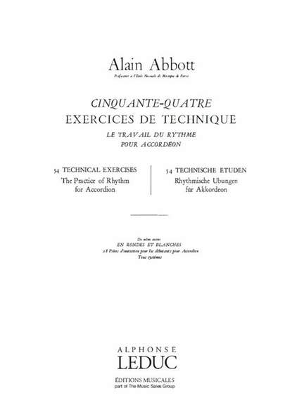 Alain Abbott: 54 Exercices Techniques
