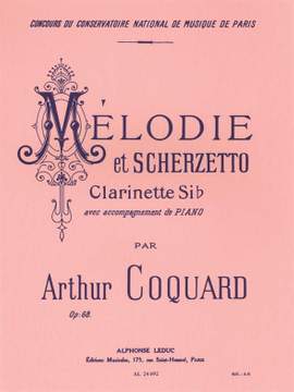 Arthur Coquard: Mélodie Et Scherzetto Op.68 (Clarinet)