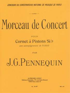 J.G. Pennequin: Morceau de Concert pour cornet à pistons