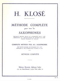 Hyacinthe-Eléonore Klosé: Méthode complète pour tous les saxophones