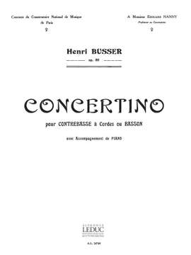 Henri Büsser: Concertino Op. 80