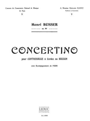 Henri Büsser: Concertino Op. 80